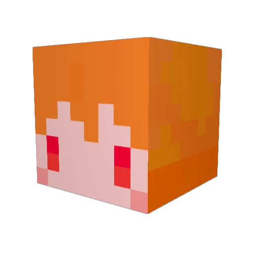 opera21 Minecraft avatar head, 3D render