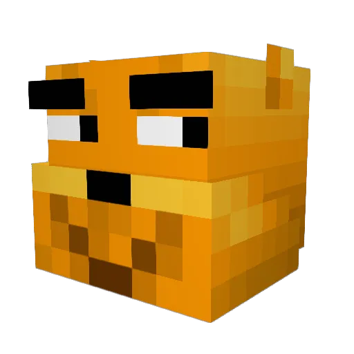 operatordzwigu Minecraft avatar head, 3D render