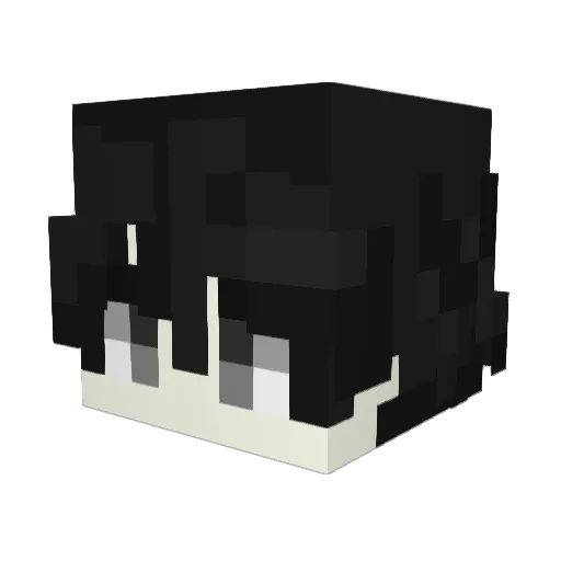 opeu_ Minecraft avatar head, 3D render