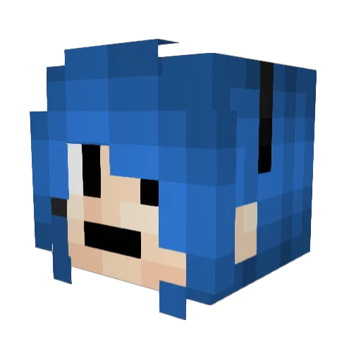 opf3 Minecraft avatar head, 3D render