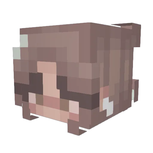 opheliiaax Minecraft avatar head, 3D render