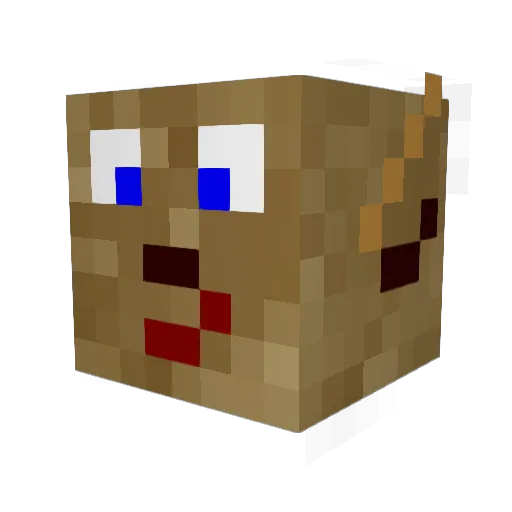 ophidog Minecraft avatar head, 3D render