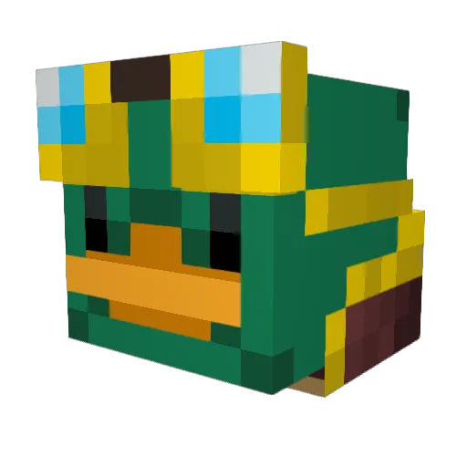 ophitaurus Minecraft avatar head, 3D render