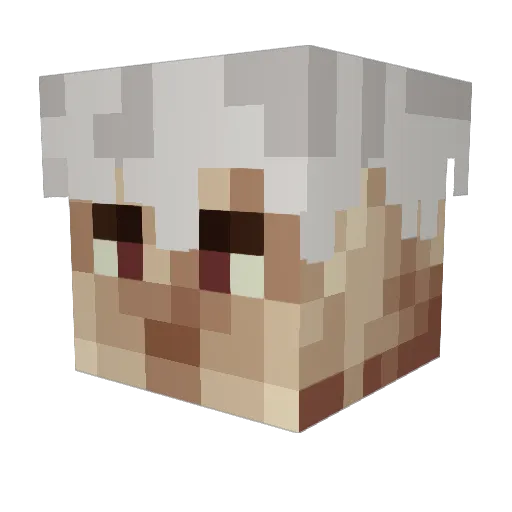 ophrr Minecraft avatar head, 3D render