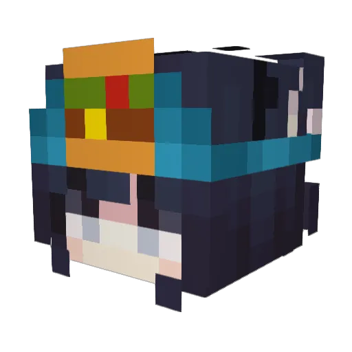 ophyelia Minecraft avatar head, 3D render