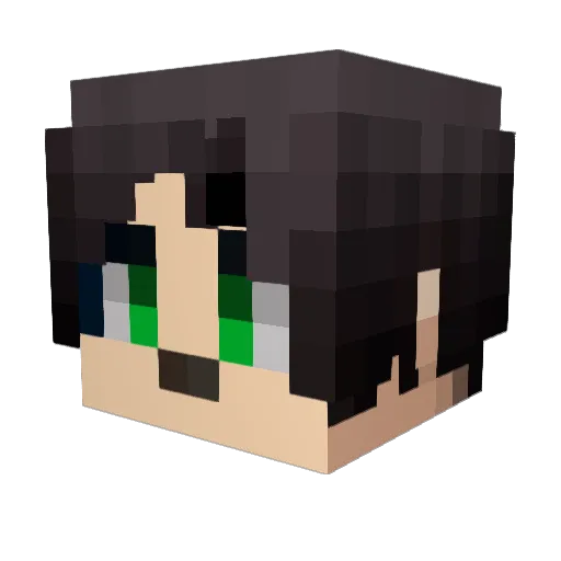 opi7 Minecraft avatar head, 3D render