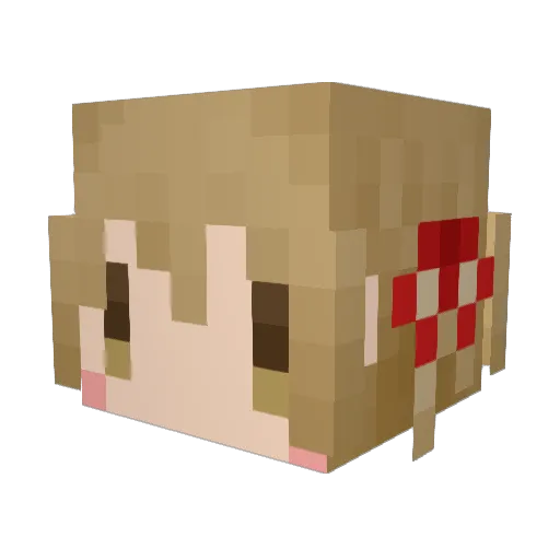 opimoko Minecraft avatar head, 3D render