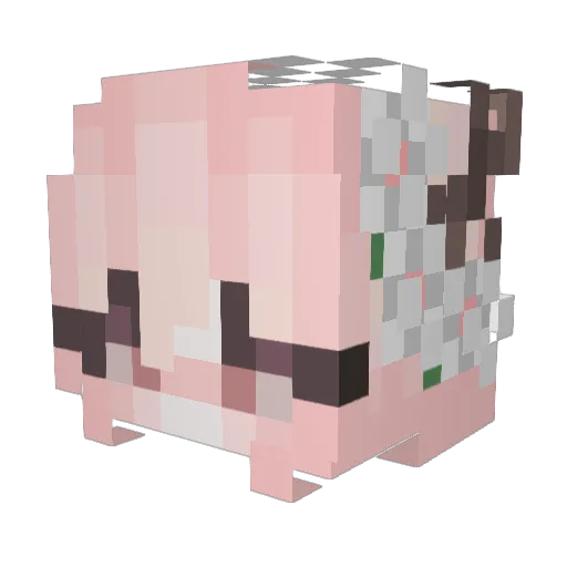 opkb Minecraft avatar head, 3D render