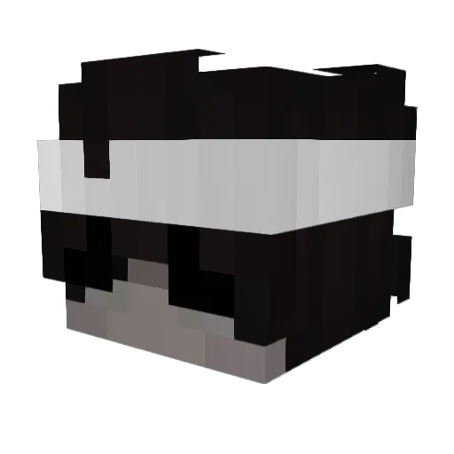 opknt Minecraft avatar head, 3D render