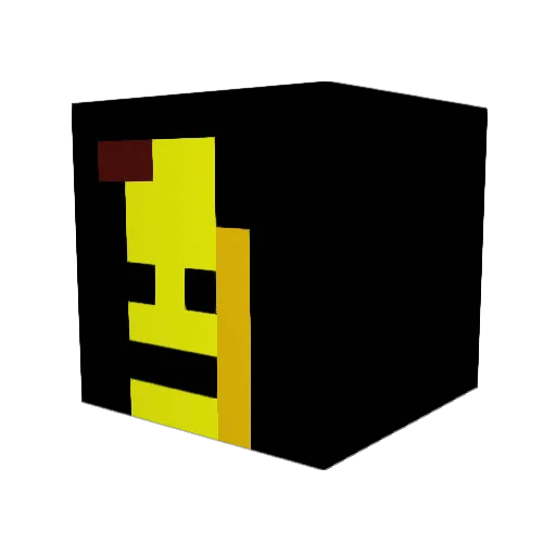 oplichter1 Minecraft avatar head, 3D render