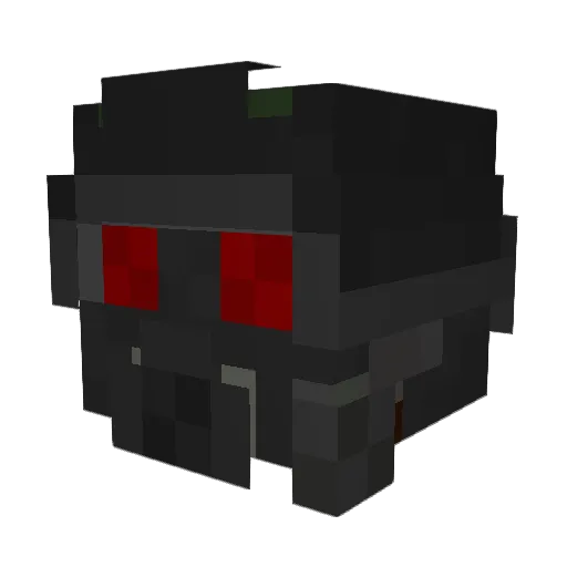 oplopskibskop Minecraft avatar head, 3D render