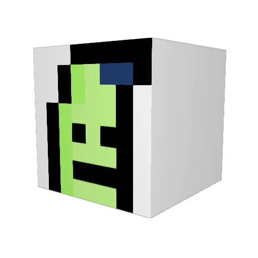 opm421 Minecraft avatar head, 3D render