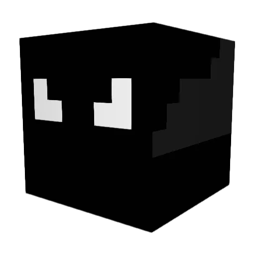 opnames Minecraft avatar head, 3D render