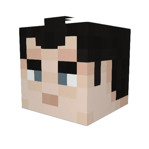 opos231 Minecraft avatar head, 3D render