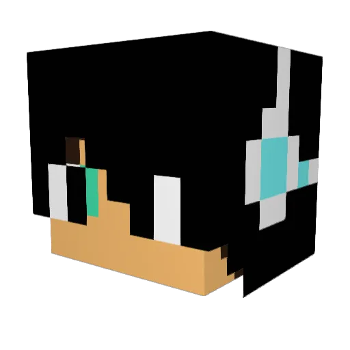 oposum6 Minecraft avatar head, 3D render