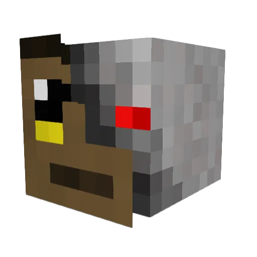 opperPL Minecraft avatar head, 3D render