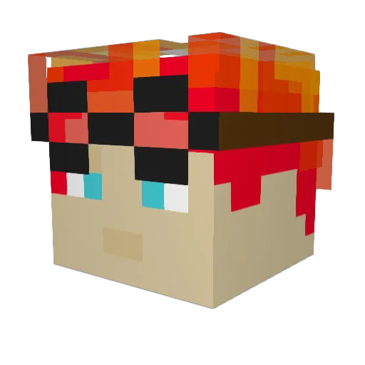 oppilonus Minecraft avatar head, 3D render