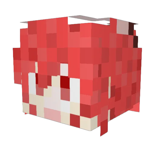 oppo_ Minecraft avatar head, 3D render