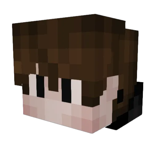 opporg Minecraft avatar head, 3D render
