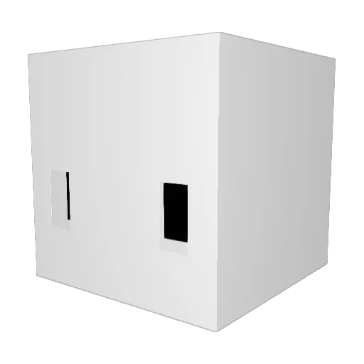oppos1te Minecraft avatar head, 3D render