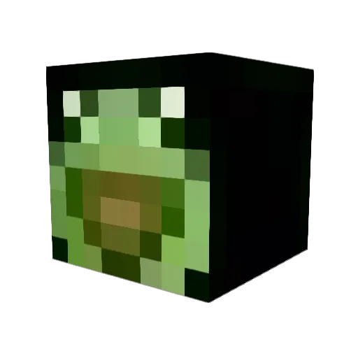 opqad Minecraft avatar head, 3D render