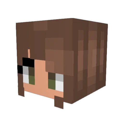 opricot Minecraft avatar head, 3D render