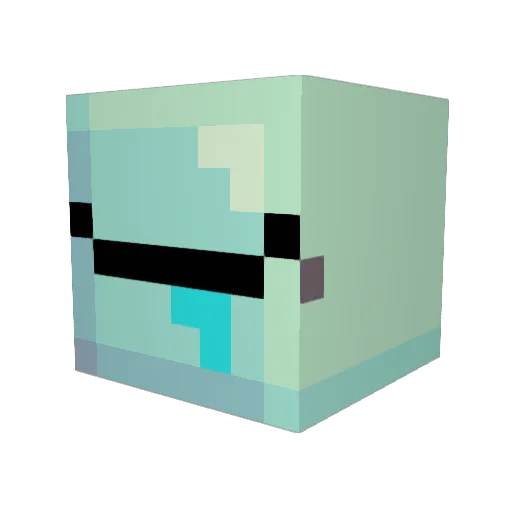 oprox Minecraft avatar head, 3D render