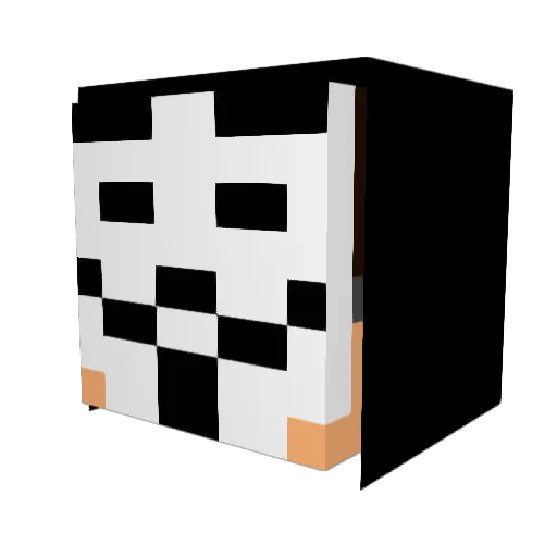 opseclevel Minecraft avatar head, 3D render