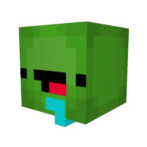 opshern Minecraft avatar head, 3D render