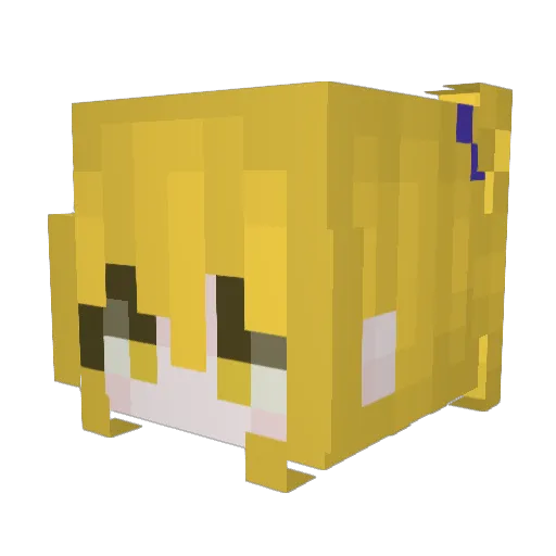 opt123456 Minecraft avatar head, 3D render