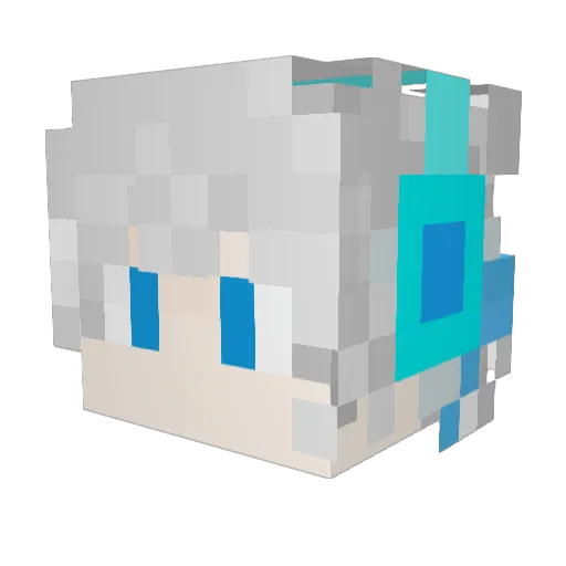 optimism_mine Minecraft avatar head, 3D render