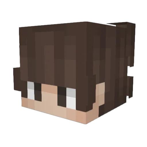 optimous100 Minecraft avatar head, 3D render