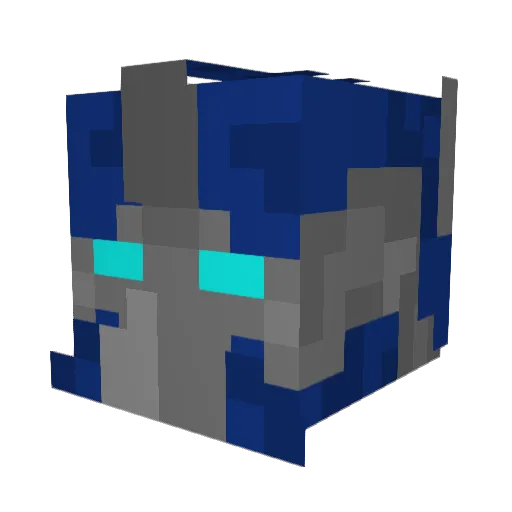 optimusprime90 Minecraft avatar head, 3D render