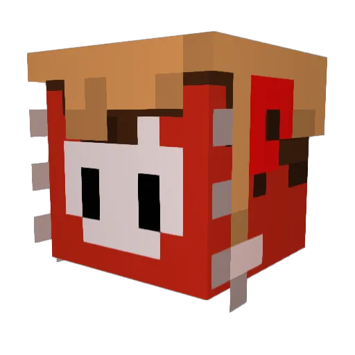 optimuzmp Minecraft avatar head, 3D render