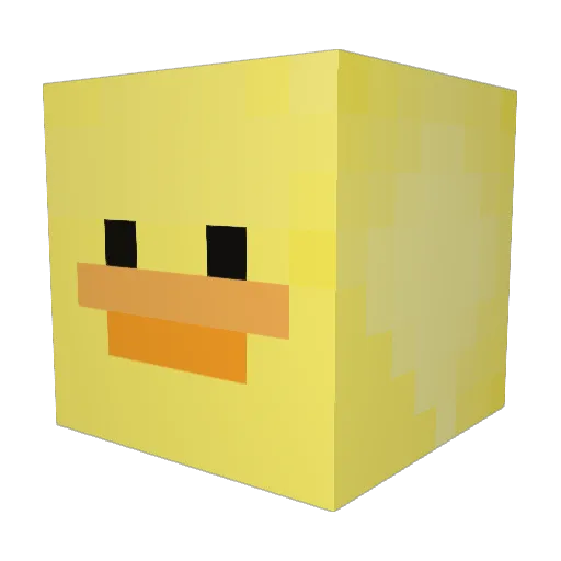 optix3 Minecraft avatar head, 3D render