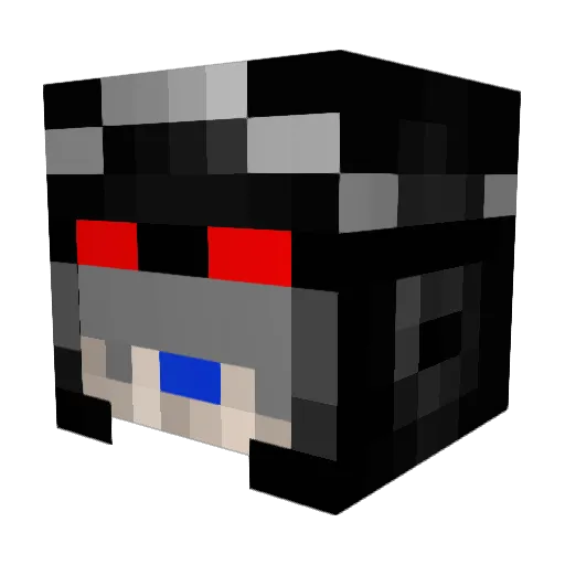 optop123 Minecraft avatar head, 3D render