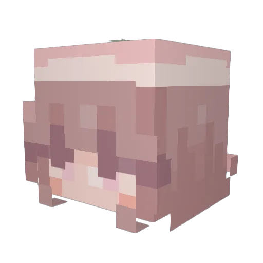 optxmxstic Minecraft avatar head, 3D render
