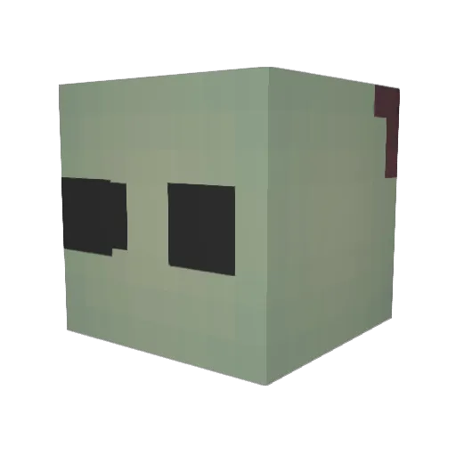 opus727 Minecraft avatar head, 3D render