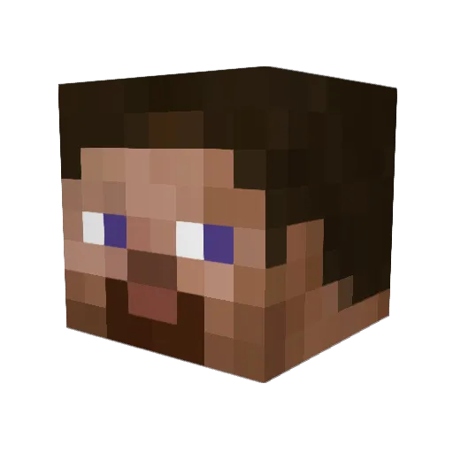 opusmopus Minecraft avatar head, 3D render