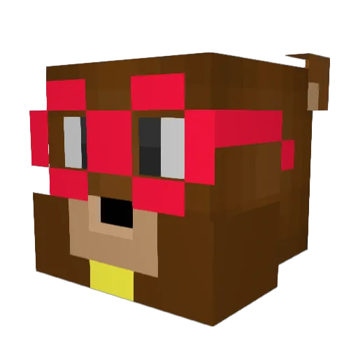 opyBFe448 Minecraft avatar head, 3D render
