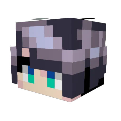oqiy Minecraft avatar head, 3D render