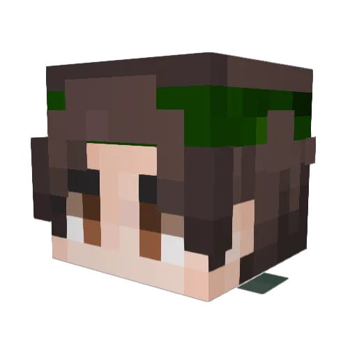 oqvik Minecraft avatar head, 3D render