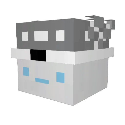 or3i Minecraft avatar head, 3D render