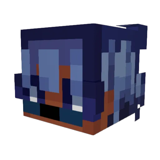 or4ca Minecraft avatar head, 3D render