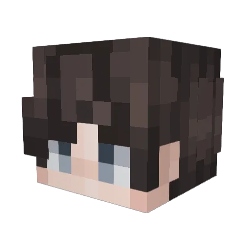orNICOrynque Minecraft avatar head, 3D render