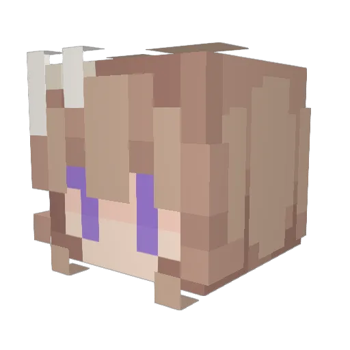 orTbX Minecraft avatar head, 3D render