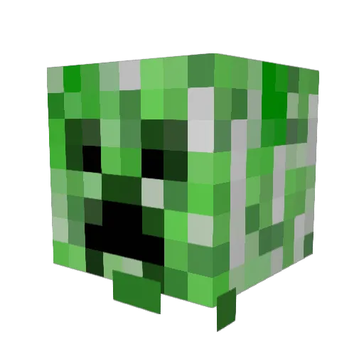 or_10 Minecraft avatar head, 3D render