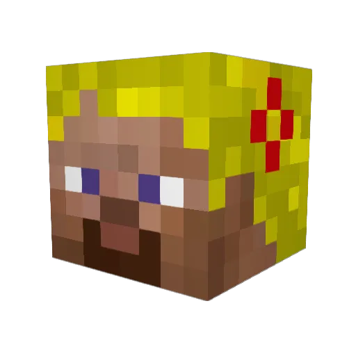 ora4on Minecraft avatar head, 3D render