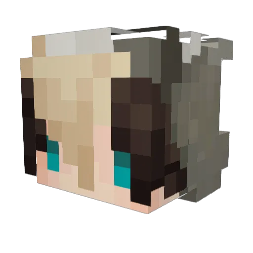 ora_the_rora Minecraft avatar head, 3D render