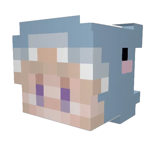 oraab Minecraft avatar head, 3D render